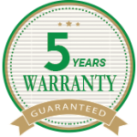 5 years warranty