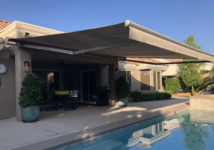 awning design for pool shading