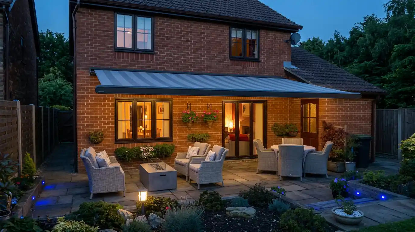 awning patio Canadian house