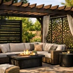 Outdoor Privacy Screens for Pergola Ideas